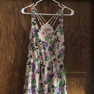 Floral chiffon maxi dress